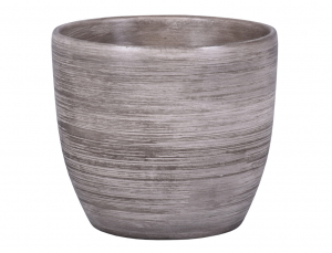 Obal na květník BORN GREY keramický matný d15x14cm