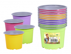 Květník sadbový COLOR/GREY d9cm 12ks