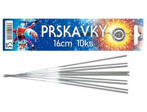 Prskavky vánoční 16cm 10ks