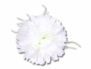 Chryzantéma KVĚT ZDOBENÍ umělá bílá 14cm