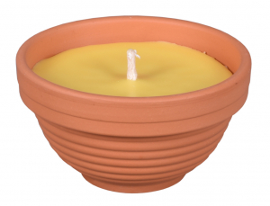 Svíčka proti hmyzu CITRONELLA žardinka FLOWER 130g d9x5cm