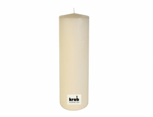 Svíčka VÁLEC lisovaný vosk béžová d10x35cm