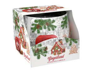 Svíčka ve skle CHRISTMAS GINGERBREAD vonná 100g