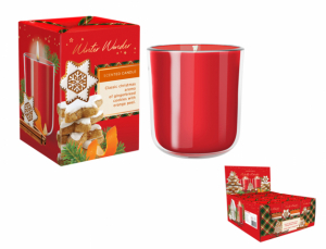 Svíčka ve skle WINTER WONDER-COOKIES+ORANGE 150g