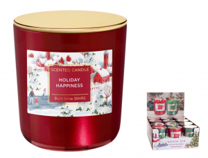 Svíčka ve skle WINTER TIME - HOLIDAY HAPPINESS vonná 150g